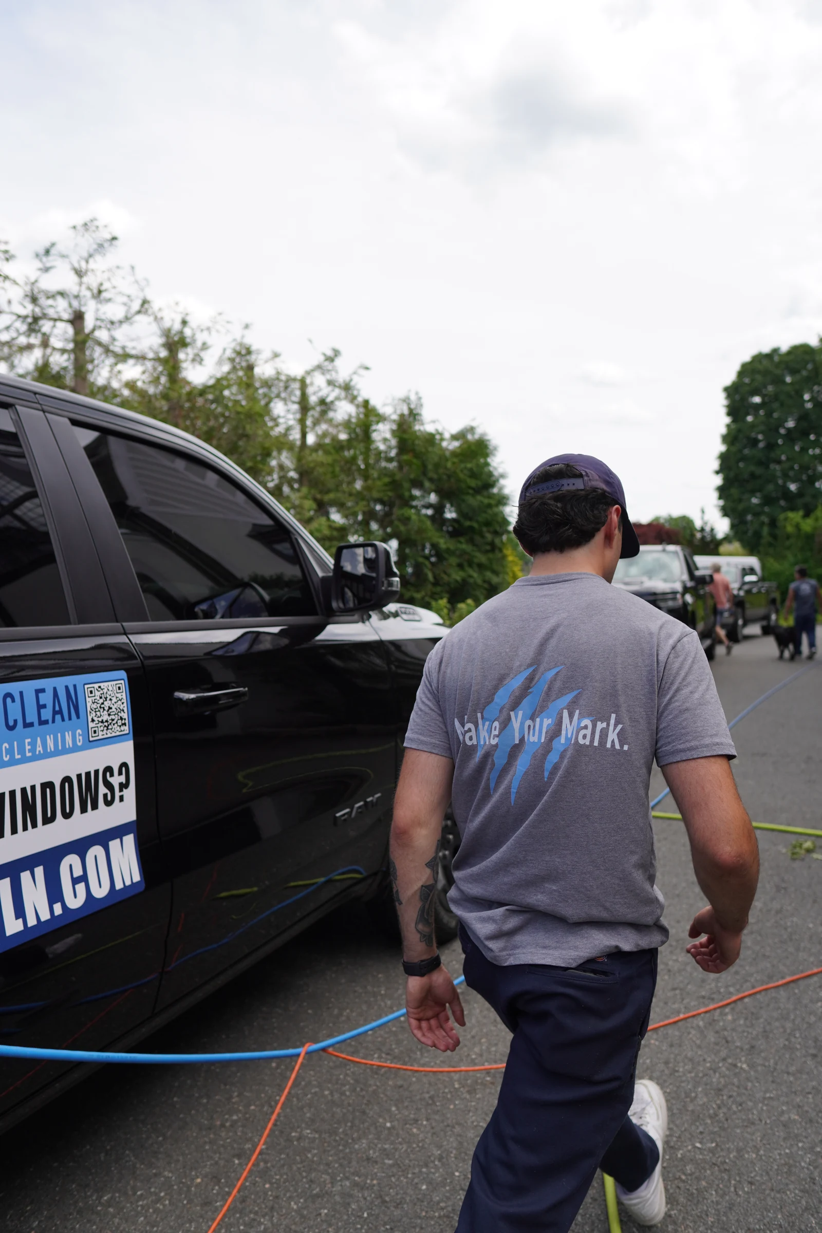 Branded Tiger Clean van parked at a scheduled Westchester job