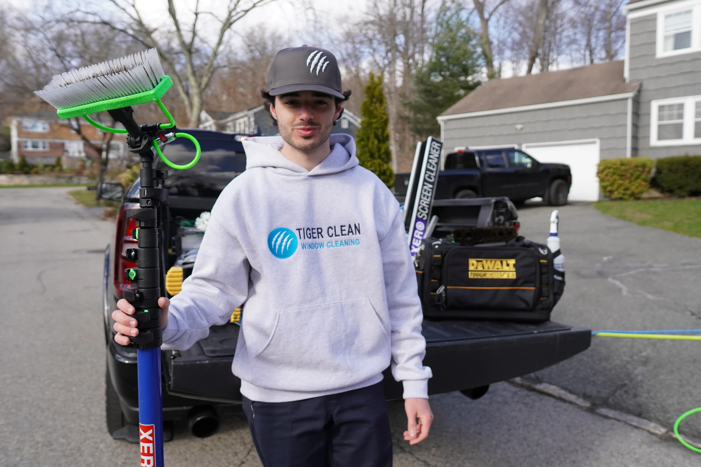 Reid Eisen, owner of Tiger Clean Window Cleaning